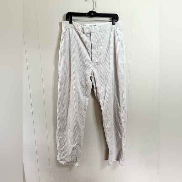 Rachel Comey wide wale corduroy solus pants size 10 ivory white new high rise - Picture 1 of 7